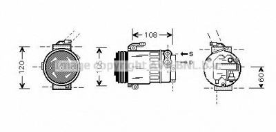 AVA QUALITY COOLING olk350 -  Компрессор, кондиционер